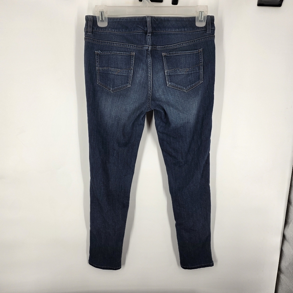 New York & Company Soho Jeans Size 8 Dark Wash Skinny Legging Double Button - Picture 6 of 9